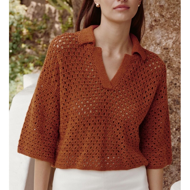 Compleet Haakpakket - Polotrui - Linarte - Häkeln 4 (model 8)