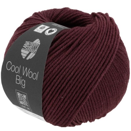 Lana Grossa Cool Wool Big 1606 Schwarzrot meliert