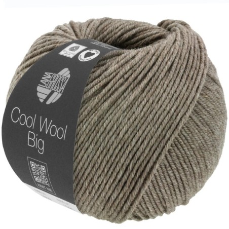 Lana Grossa Cool Wool Big 1621 Graubraun meliert