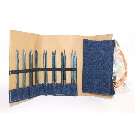 KnitPro Denim (Indigo) set met lange naaldpunten