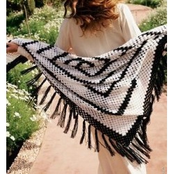 Compleet Haakpakket - Schouderdoek - Ecopuno - Haken 5 (model 5)