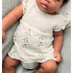 Compleet breipakket - Jurkje - Cool Wool Baby -  Infanti 16 (model 8)