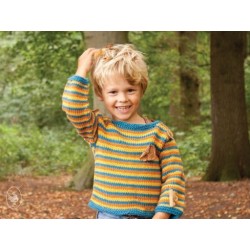 Compleet breipakket - Kindertrui Happy Stripes - Durable Cosy