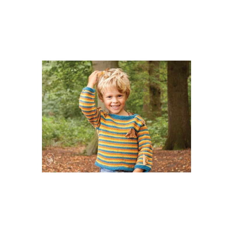 Kindertrui Happy Stripes - Durable Cosy