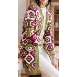 Compleet Haakpakket - Vest - 7 Brothers - Helena patchwork cardigan