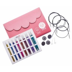 Knitpro Zing Deluxe 13 cm Rondbreinaaldenset