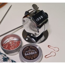 The Knitting Barber Retro Row Counter (toerenteller)