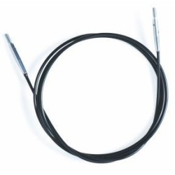 KnitPro zwarte kabel voor rondbreinaald met stalen kern