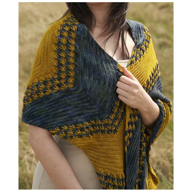 Patroon Malabrigo Mechita of Sock Wells Shawl