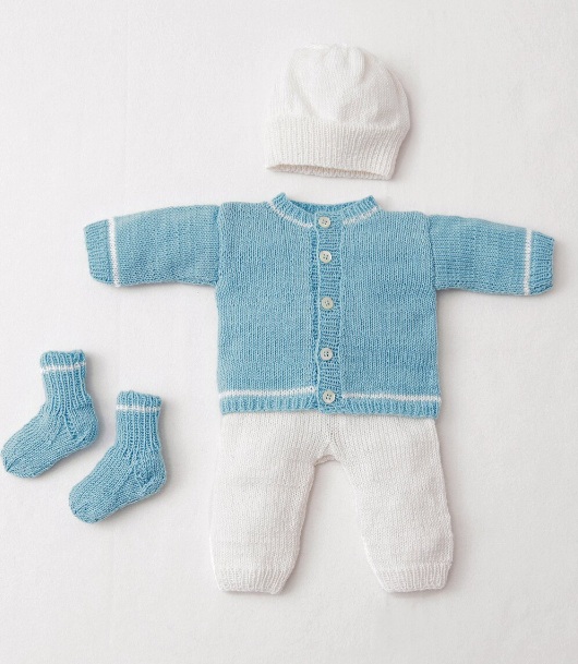 Vest, Slipover, Broek & Sokken - Cool Wool Baby - Infanti Best Of (model 21, 22, 23 & 24 setje)