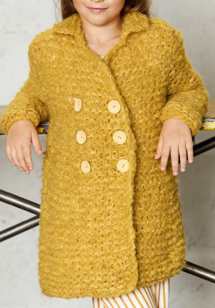 Mantel - Lala Berlin Furry - Lana Grossa Kids 11 (model 01)