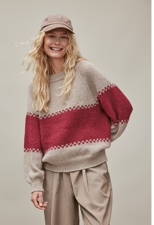 Trui - Natural Lama Fine en Silkhair - Nordic Knits 4 (Model 18)