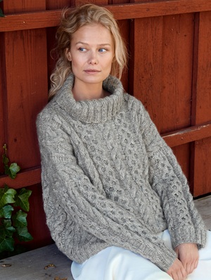 Trui - Natural Alpaca Pelo & Natural Superkid Tweed - Nordic Knits 5 (model 23)