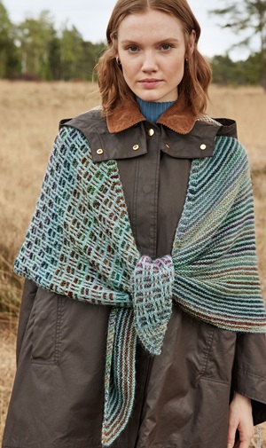 Driehoek Doek - Colorissimo, Ecopuno en Silkhair - Tücher & Co 09 (Model 11)