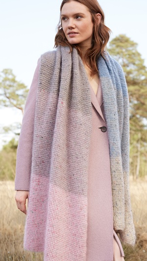 Sjaal - Natural Superkid Tweed - Tücher & Co 9 (model 05)