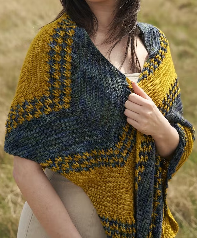 Sjaal - Malabrigo Sock - Wells Shawl