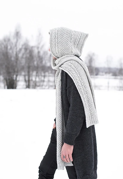 Sjaal - Novita 7 Brothers - Vayla Hooded Scarf