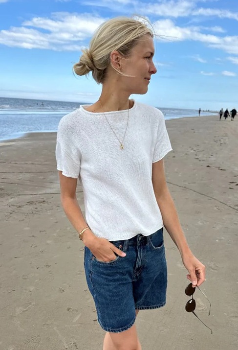 Trui - Tynn Line - Cloud Tee - PetiteKnit