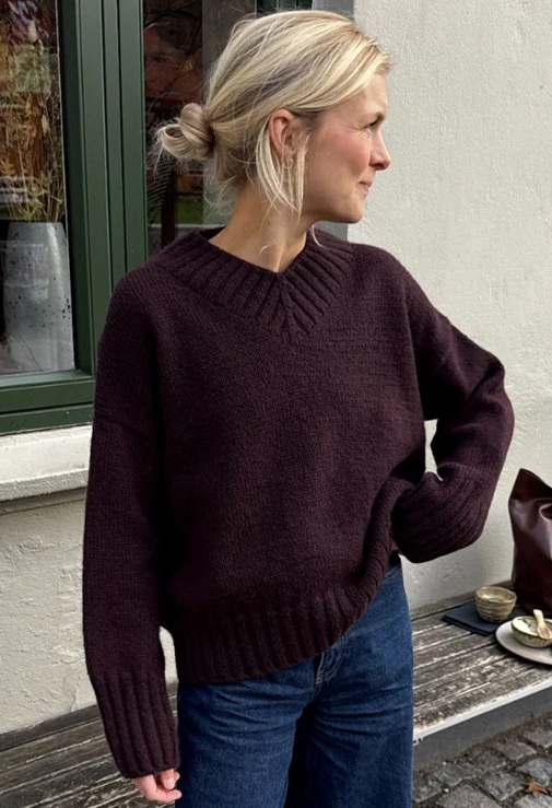 Trui - Atlas - PetiteKnit - Hannah Sweater V-Neck