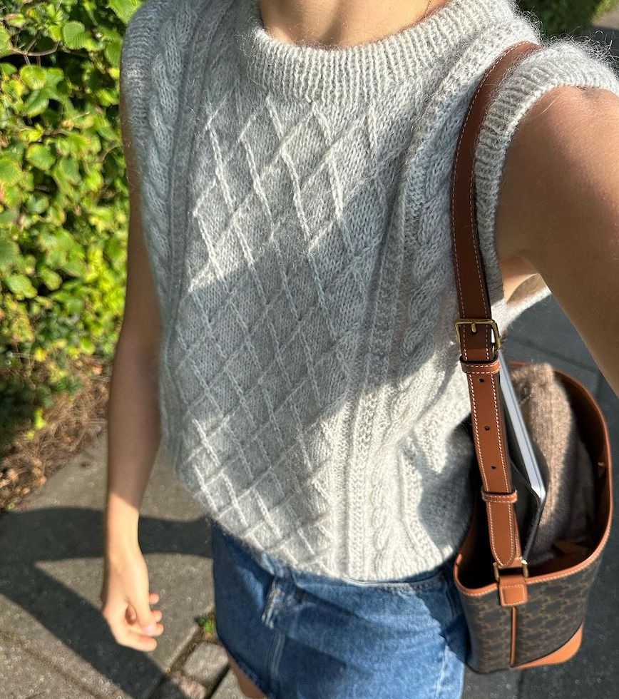 Slipover - Tynn Peer Gynt en Silkhair - PetiteKnit - Moby Slipover