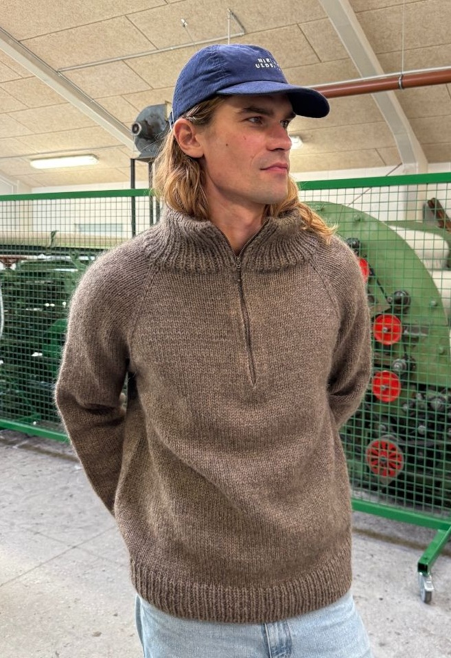 Trui - Soft Tweed 90 - Zipper Sweater Man - PetiteKnit