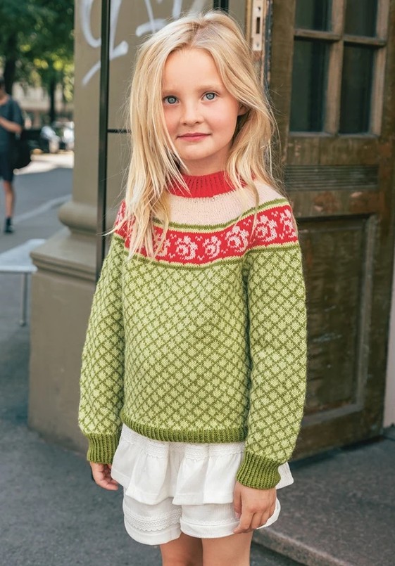 Trui - Tynn Peer Gynt - Sandnes Garn - Blome Sweater Junior