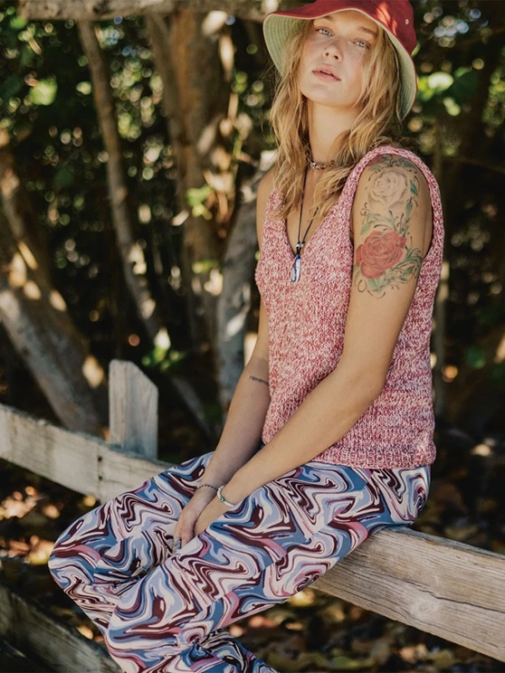 Top - Tynn Line - Sandnes Garn - Coral Singlet