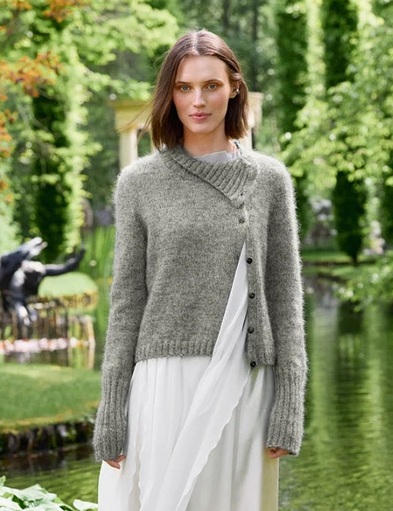 Vest - Sunday & Tynn Silk Mohair - Sandnes Garn - Tracie Cardigan
