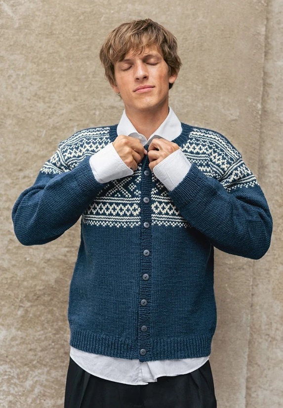 Vest - Peer Gynt - Sandnes Garn - Setesdal Cardigan Men