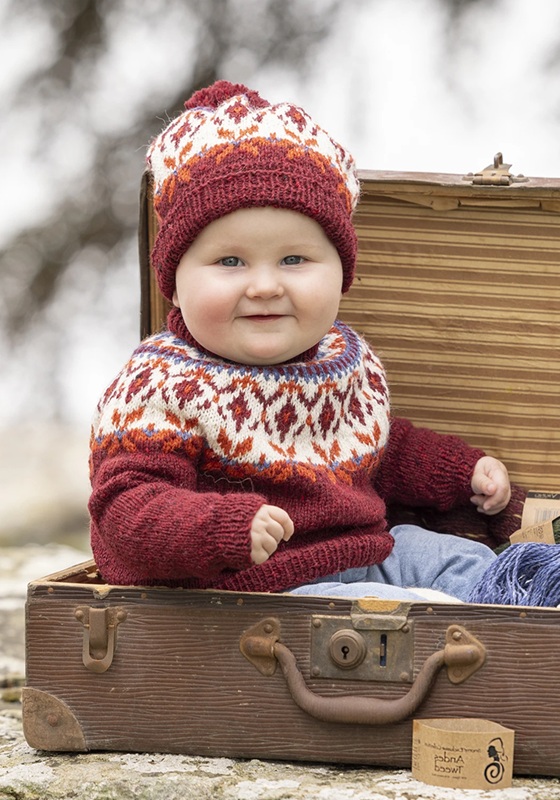 Trui & muts - Andes Tweed - Viking of Norway -  seidra sweater ande hat