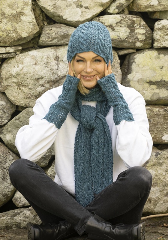 Muts, Sjaal en Polswarmers - Andes Tweed - Viking of Norway - Inis Set 1-9