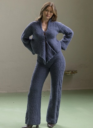 Broek - Baby Alpaca - Viking of Norway - Anne trousers jeans blue 11-1F