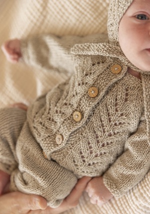 Babyset - Cashmere Silk - Viking of Norway - Myrtel Newborn Set Oat 12-1B