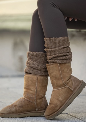 Beenwarmers - Cashmere Silk - Viking of Norway - Caia leg warmers chocolate 7-4A