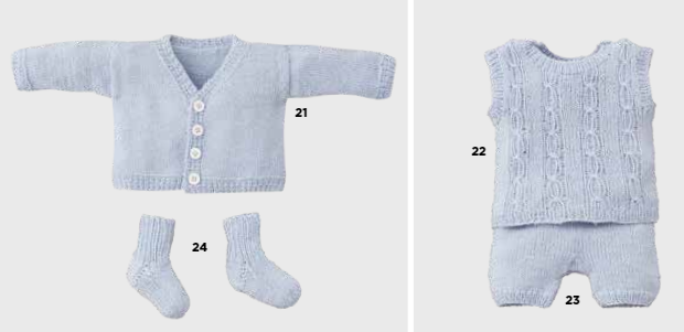 Vest, Slipover, Broek & Sokken - Cool Wool Baby - Infanti Best Of (model 21, 22, 23 & 24 setje)